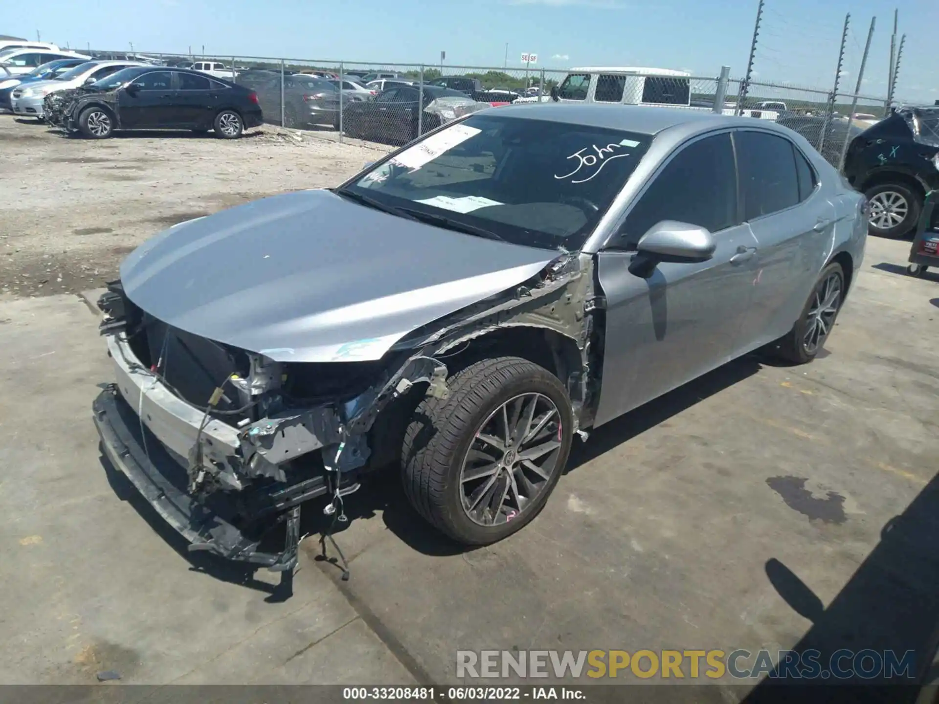 2 Photograph of a damaged car 4T1G11AK8MU516831 TOYOTA CAMRY 2021