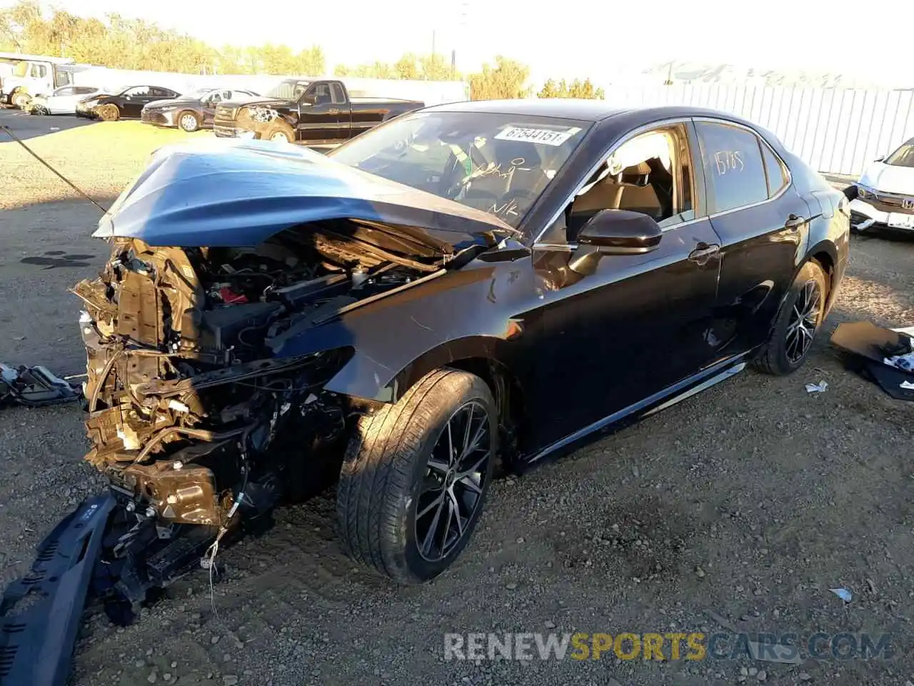 2 Photograph of a damaged car 4T1G11AK8MU530292 TOYOTA CAMRY 2021