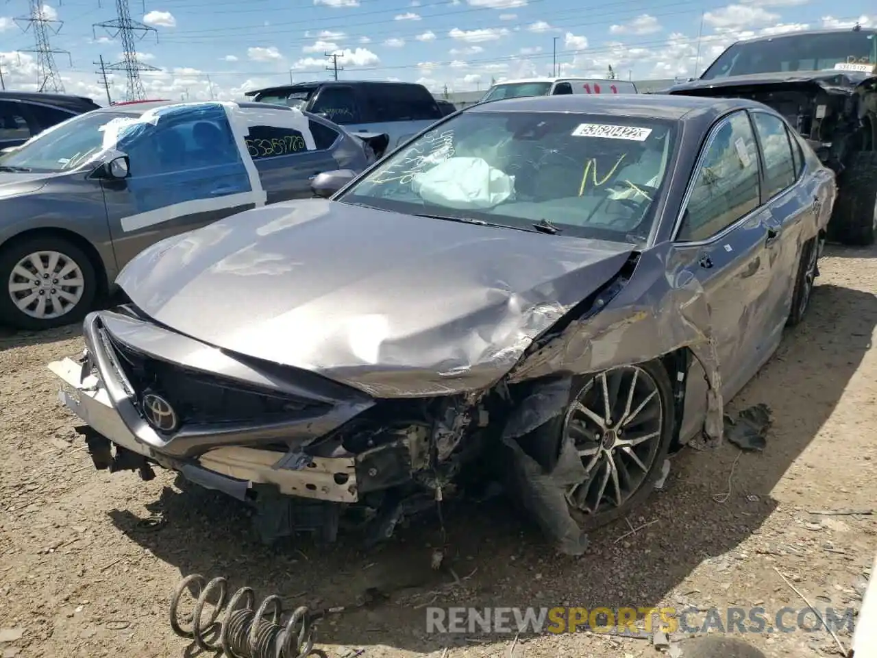 2 Photograph of a damaged car 4T1G11AK8MU544208 TOYOTA CAMRY 2021