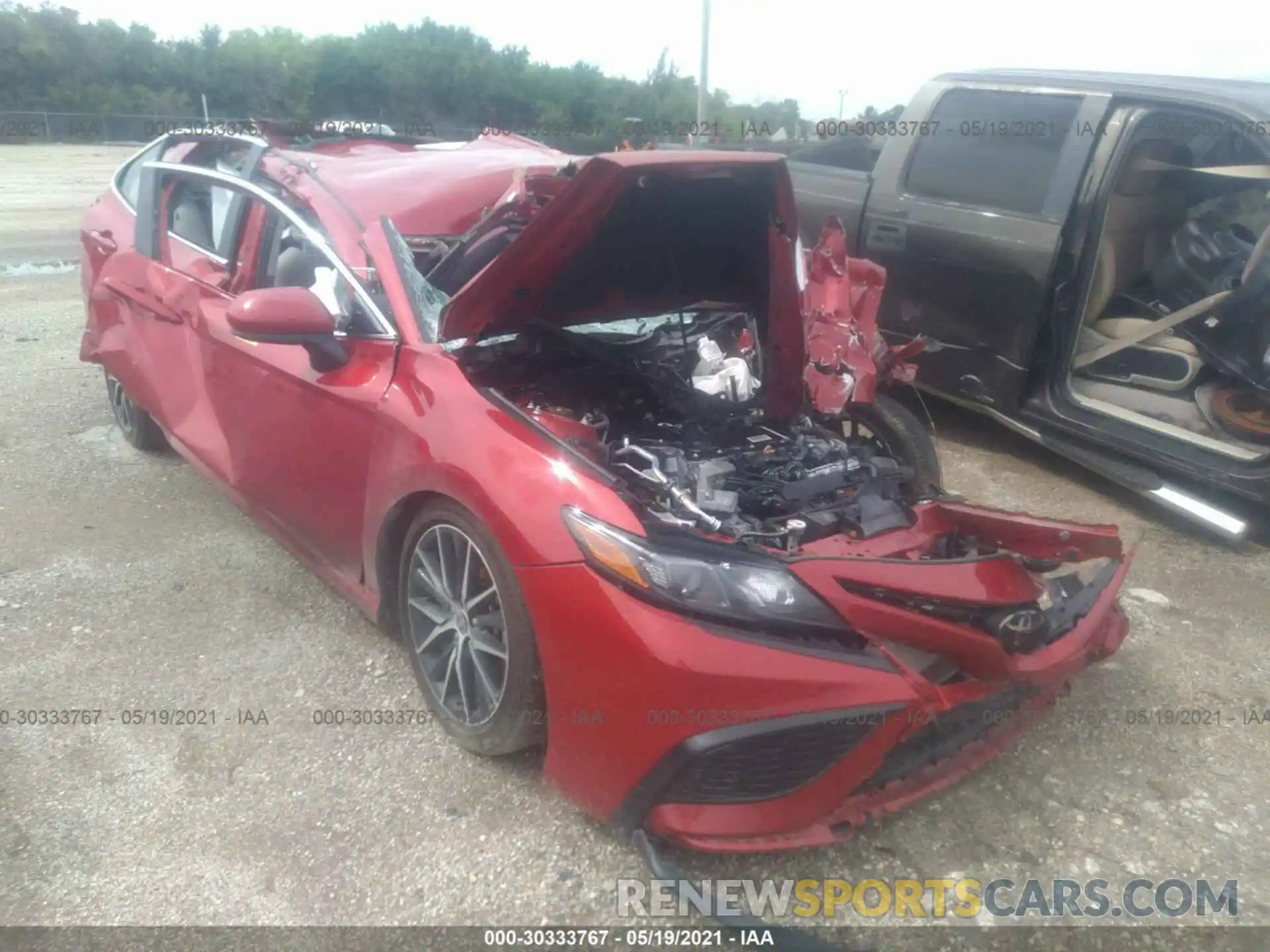 1 Photograph of a damaged car 4T1G11AK9MU406158 TOYOTA CAMRY 2021