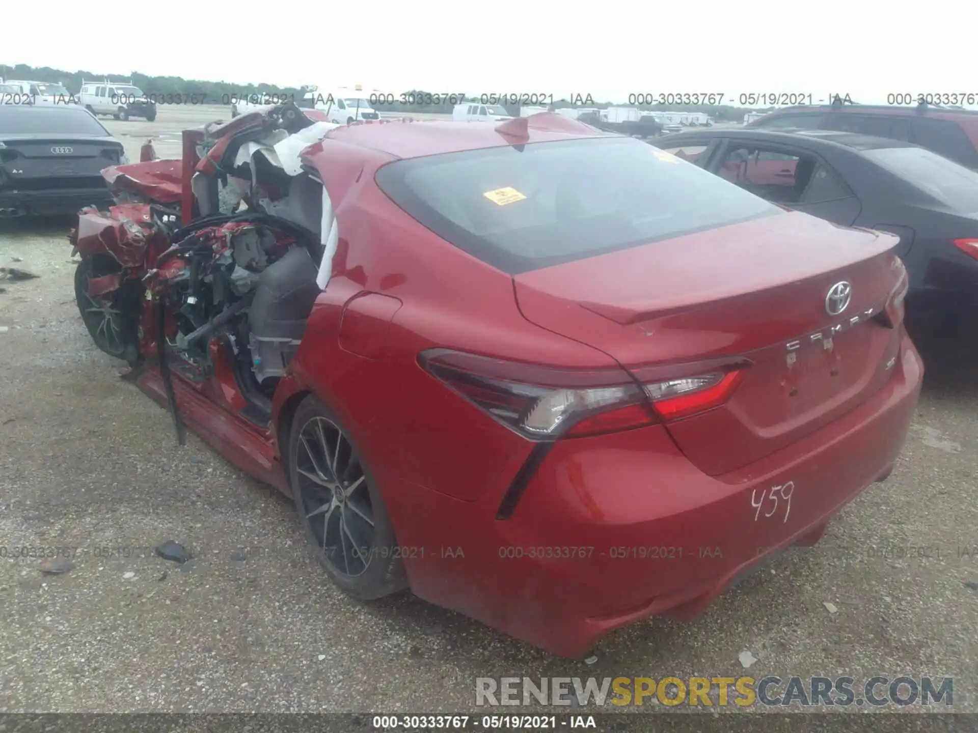 3 Photograph of a damaged car 4T1G11AK9MU406158 TOYOTA CAMRY 2021