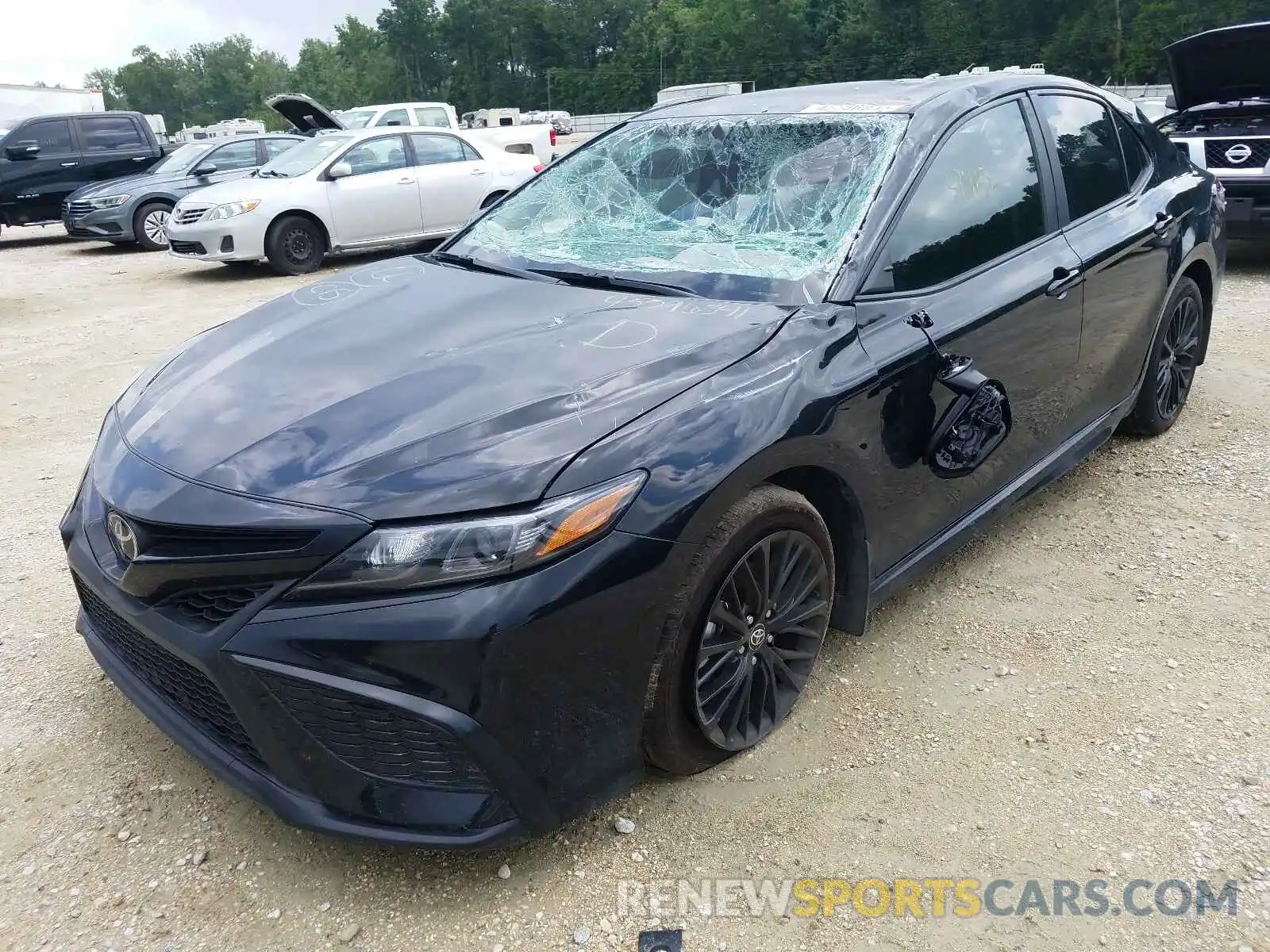 2 Photograph of a damaged car 4T1G11AK9MU406399 TOYOTA CAMRY 2021