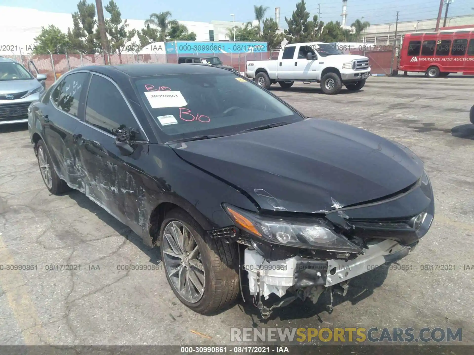 1 Photograph of a damaged car 4T1G11AK9MU423185 TOYOTA CAMRY 2021