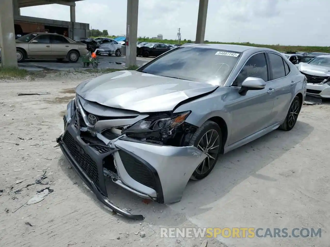 2 Photograph of a damaged car 4T1G11AK9MU478512 TOYOTA CAMRY 2021