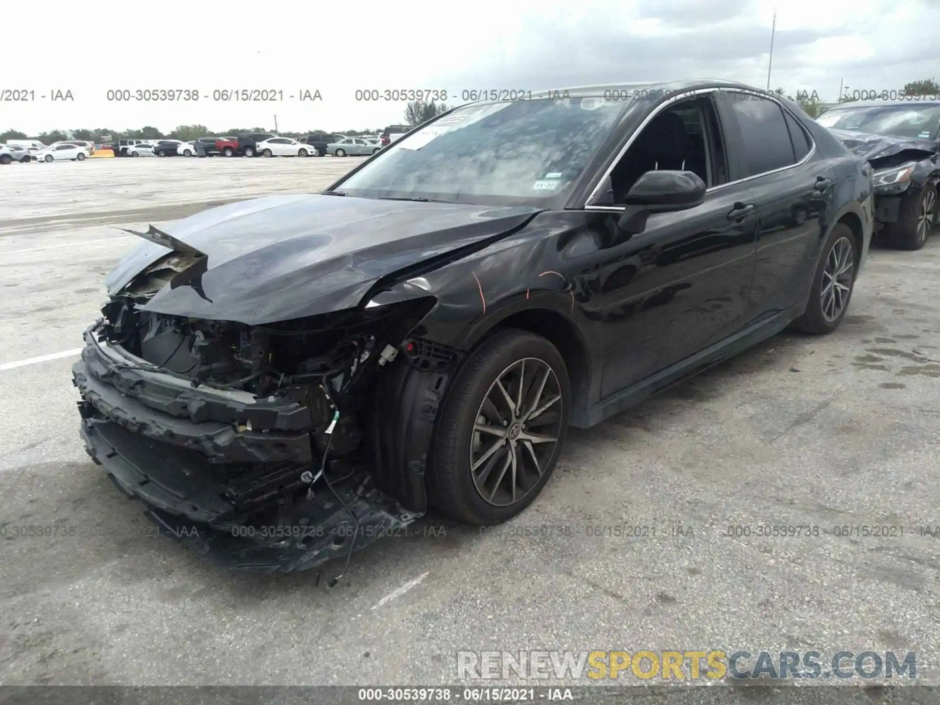 2 Photograph of a damaged car 4T1G11AK9MU523786 TOYOTA CAMRY 2021