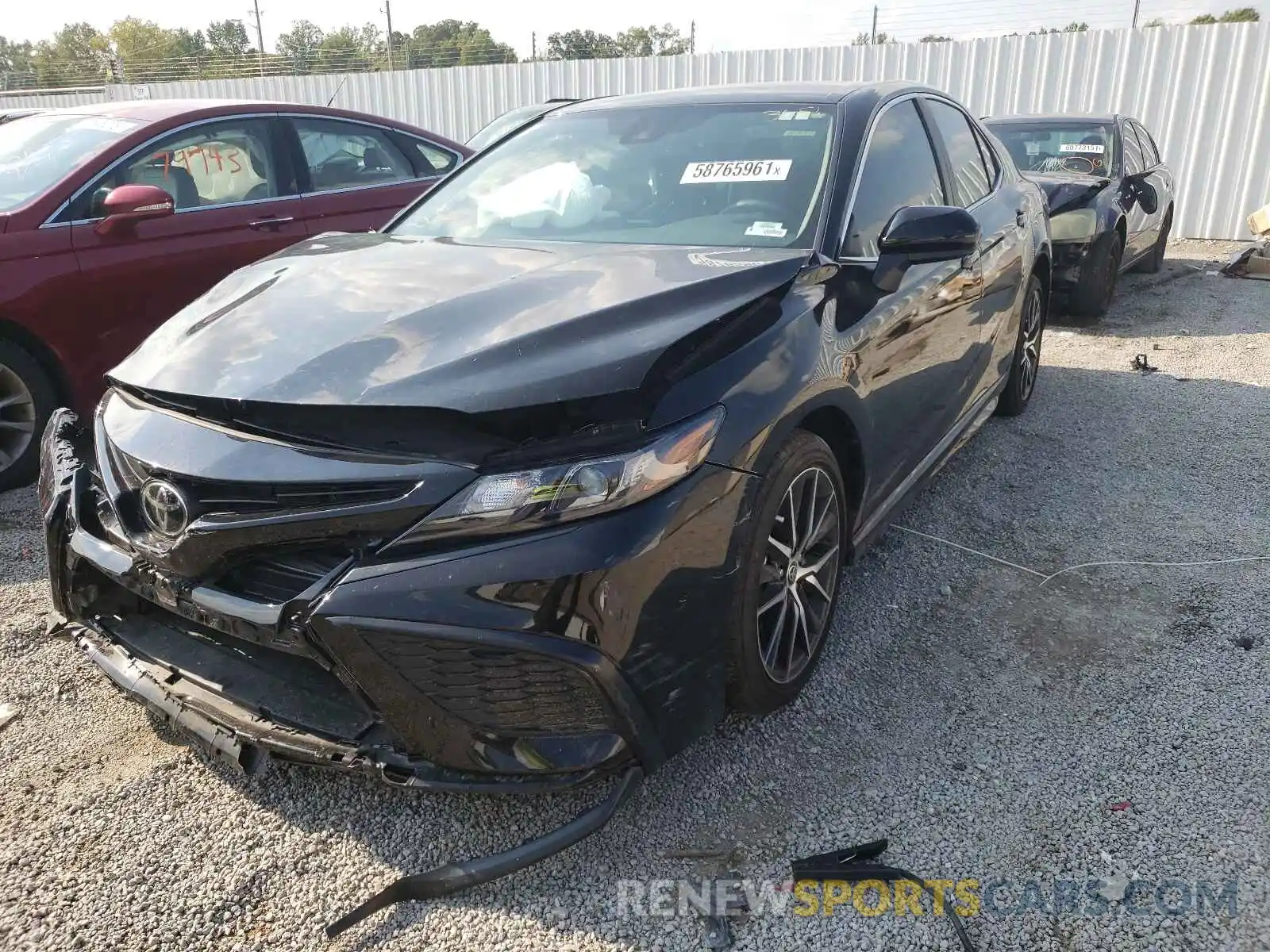 2 Photograph of a damaged car 4T1G11AK9MU536912 TOYOTA CAMRY 2021