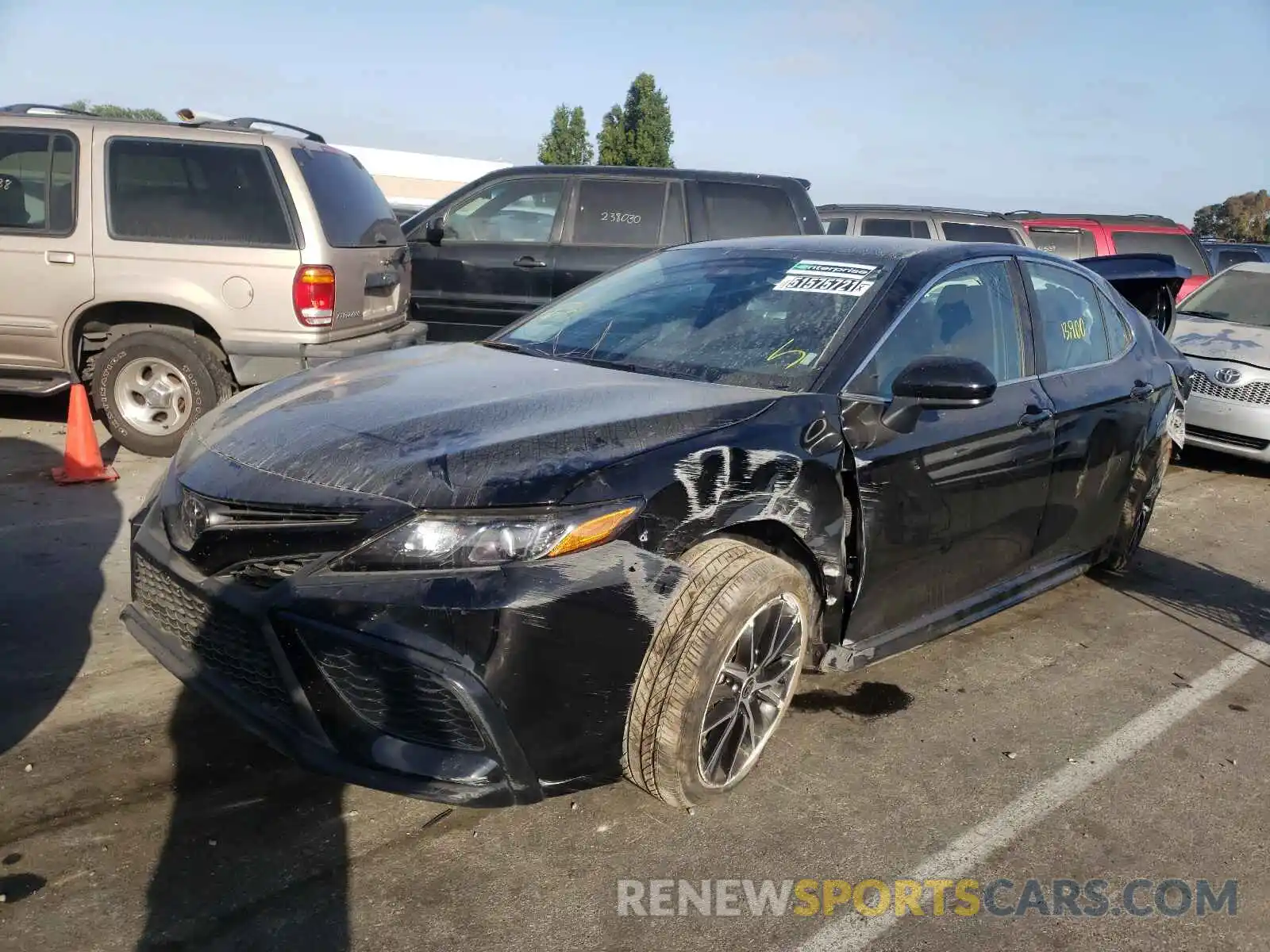 2 Photograph of a damaged car 4T1G11AK9MU537185 TOYOTA CAMRY 2021