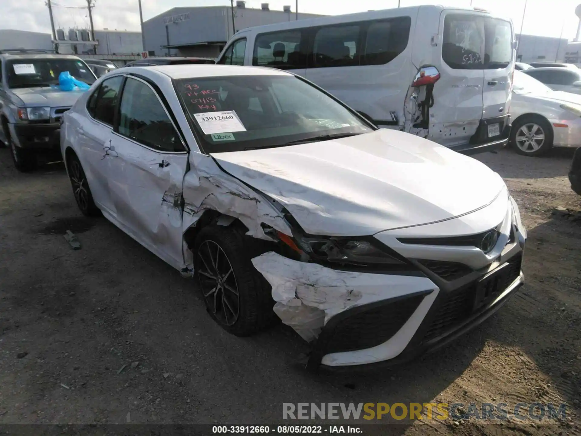 1 Photograph of a damaged car 4T1G11AK9MU541172 TOYOTA CAMRY 2021