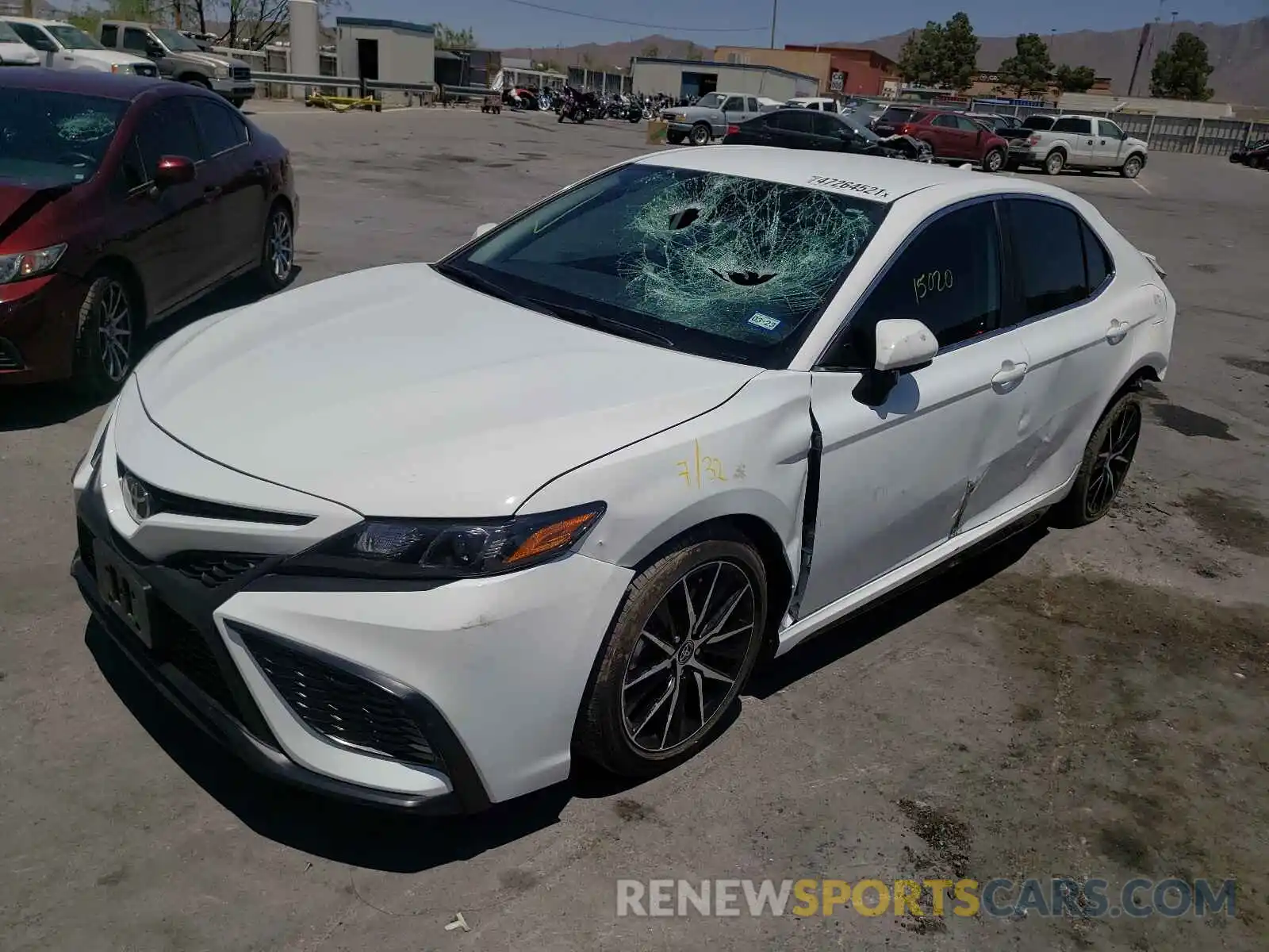 2 Photograph of a damaged car 4T1G11AK9MU543696 TOYOTA CAMRY 2021