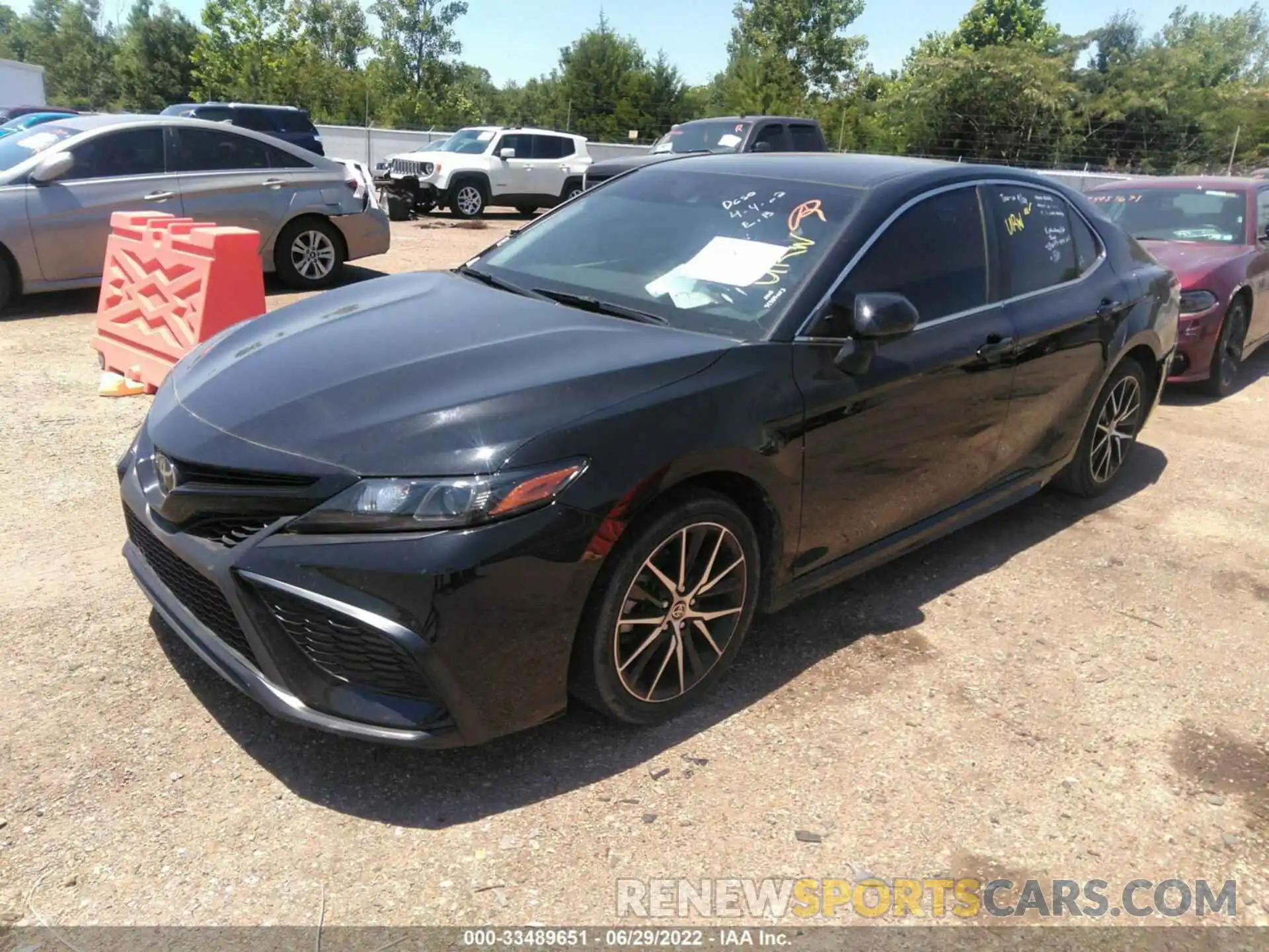 2 Photograph of a damaged car 4T1G11AK9MU555332 TOYOTA CAMRY 2021