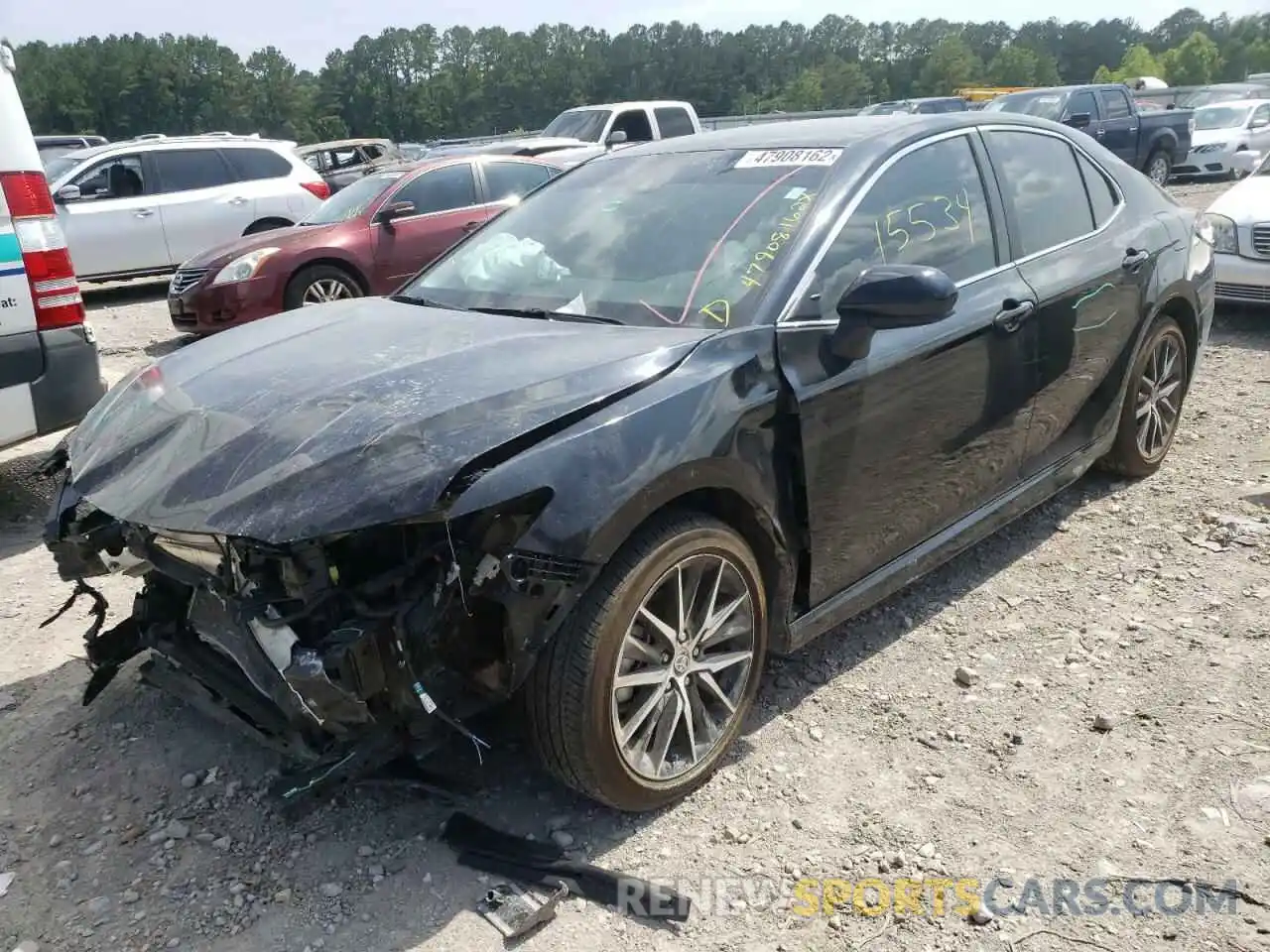 2 Photograph of a damaged car 4T1G11AK9MU557646 TOYOTA CAMRY 2021