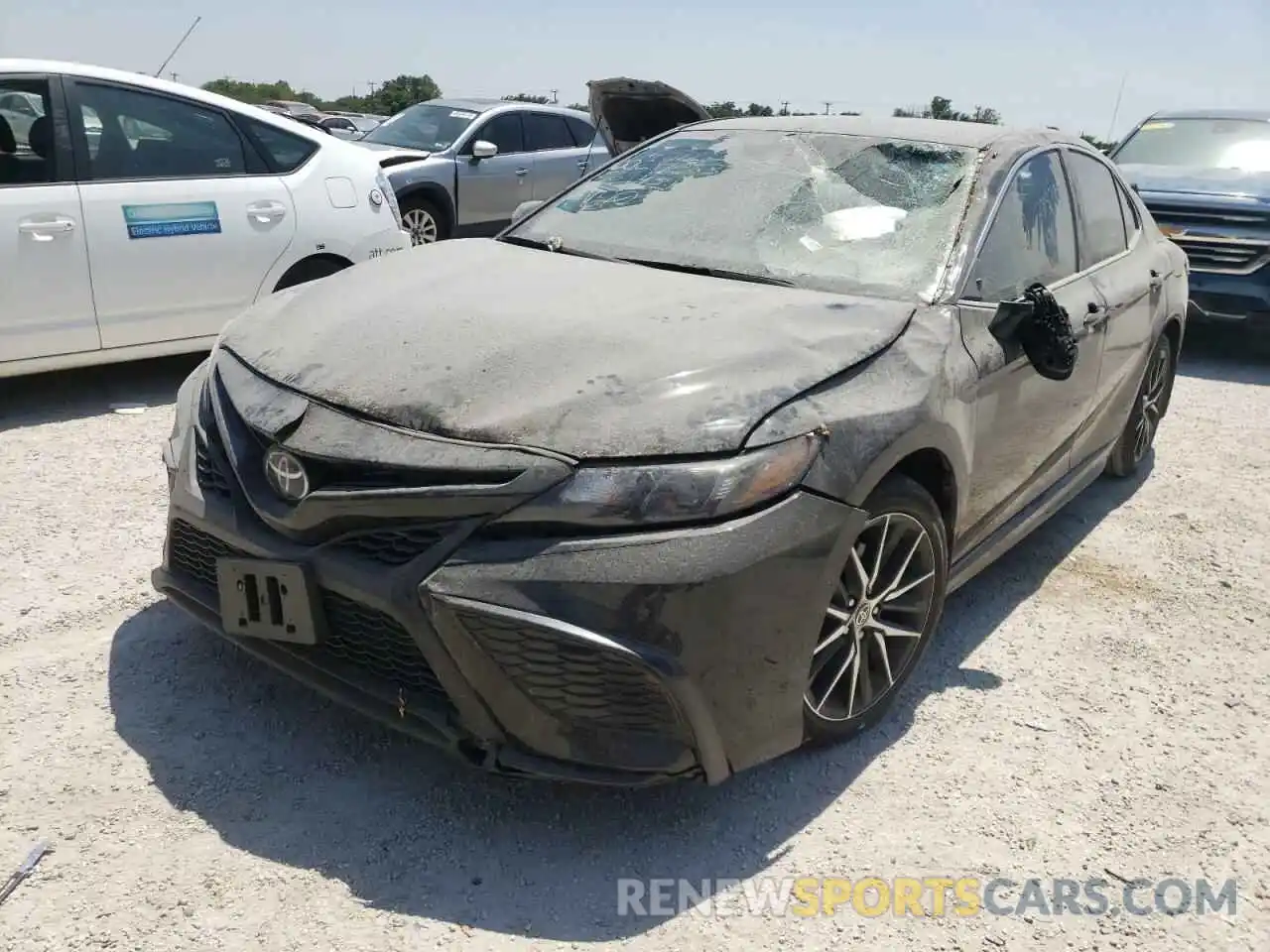 2 Photograph of a damaged car 4T1G11AK9MU569439 TOYOTA CAMRY 2021