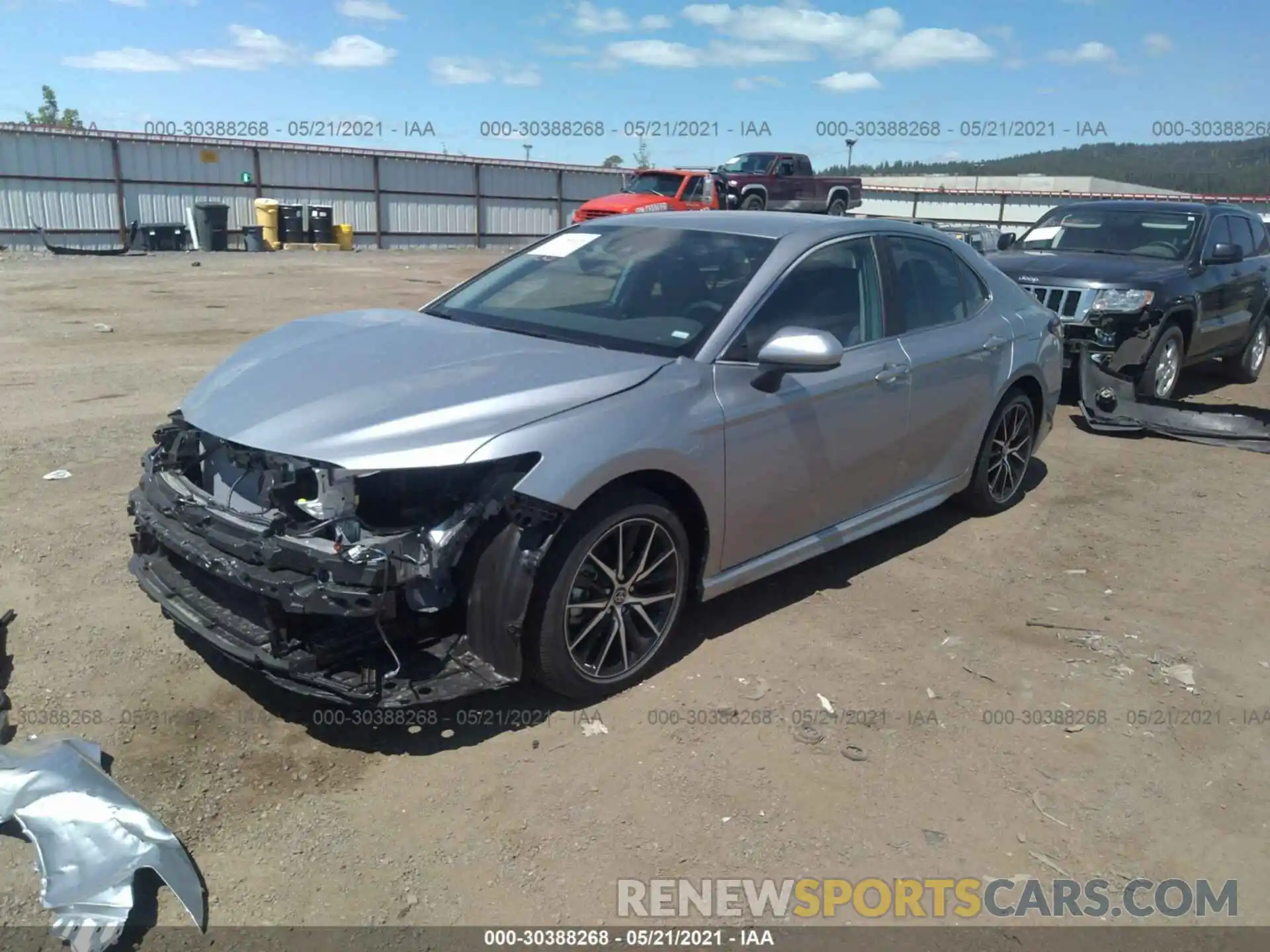 2 Photograph of a damaged car 4T1G11AK9MU571823 TOYOTA CAMRY 2021