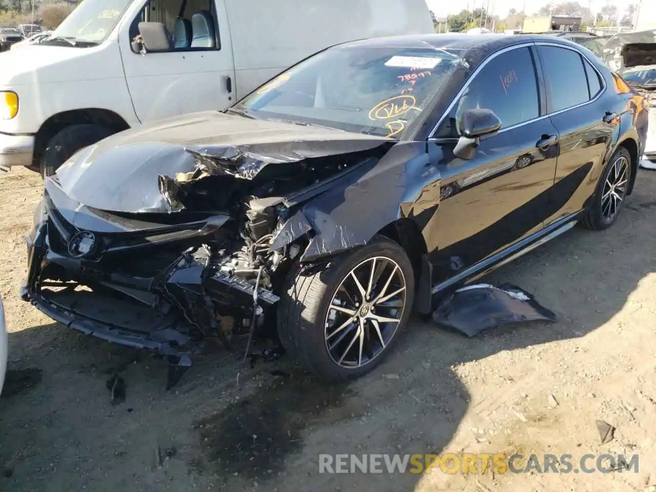 2 Photograph of a damaged car 4T1G11AK9MU590890 TOYOTA CAMRY 2021