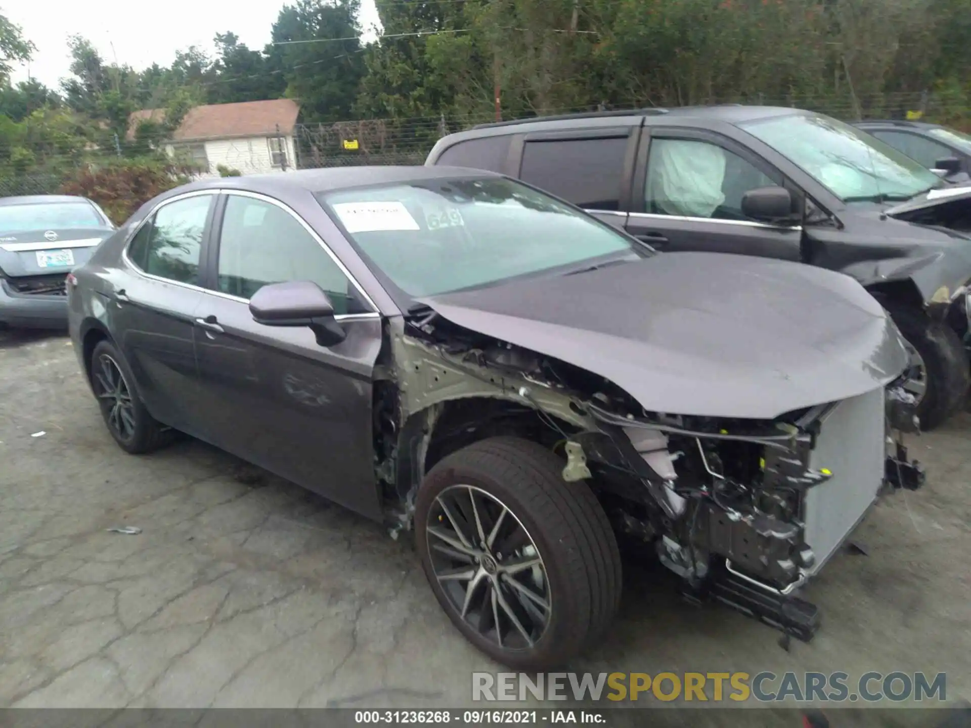 1 Photograph of a damaged car 4T1G11AK9MU600401 TOYOTA CAMRY 2021