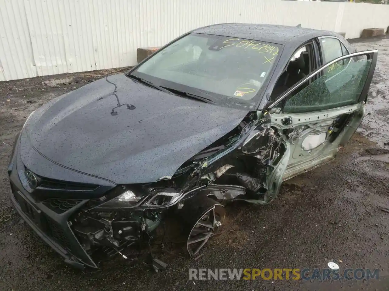 2 Photograph of a damaged car 4T1G11AKXMU402751 TOYOTA CAMRY 2021