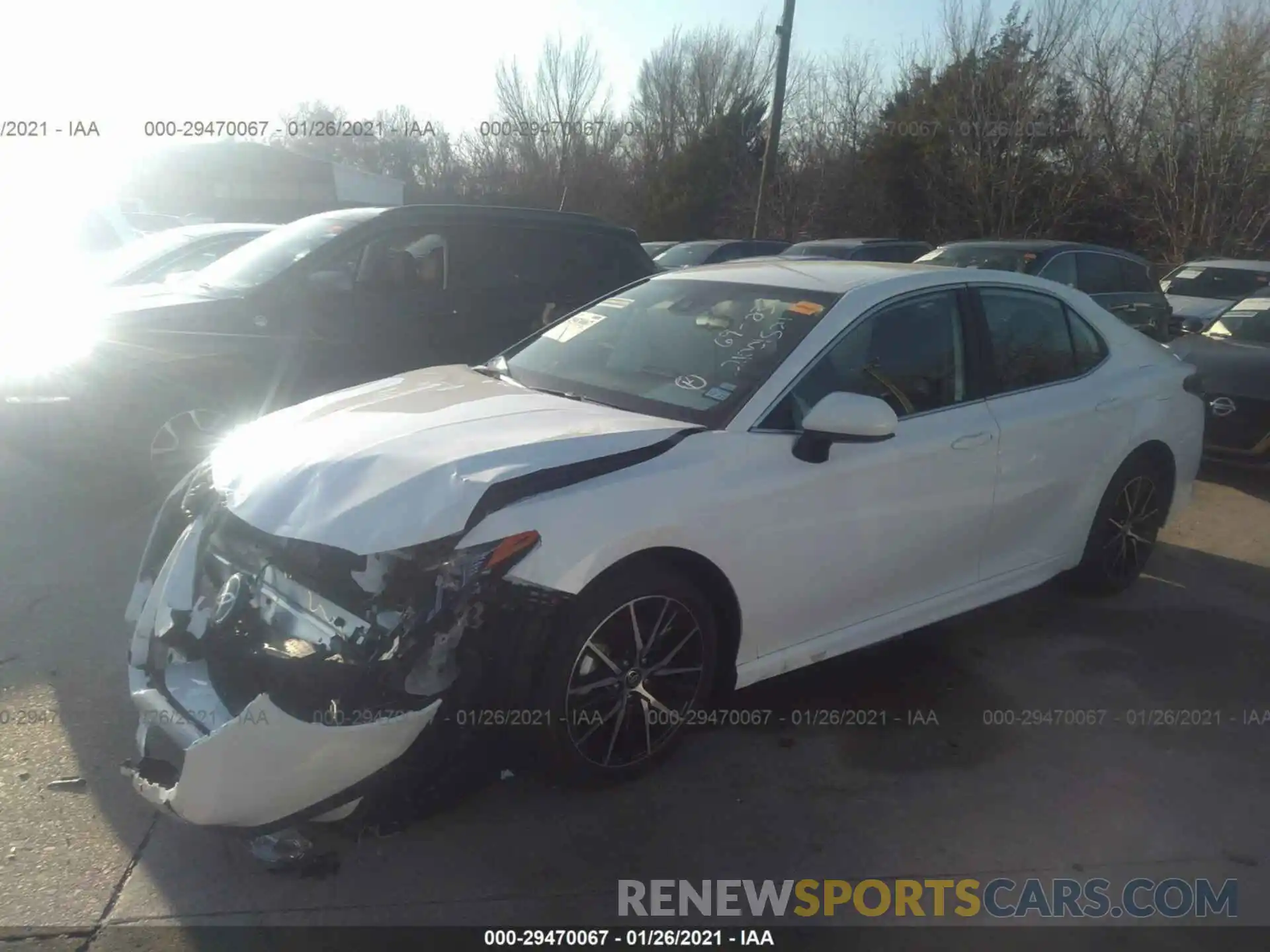 2 Photograph of a damaged car 4T1G11AKXMU426046 TOYOTA CAMRY 2021