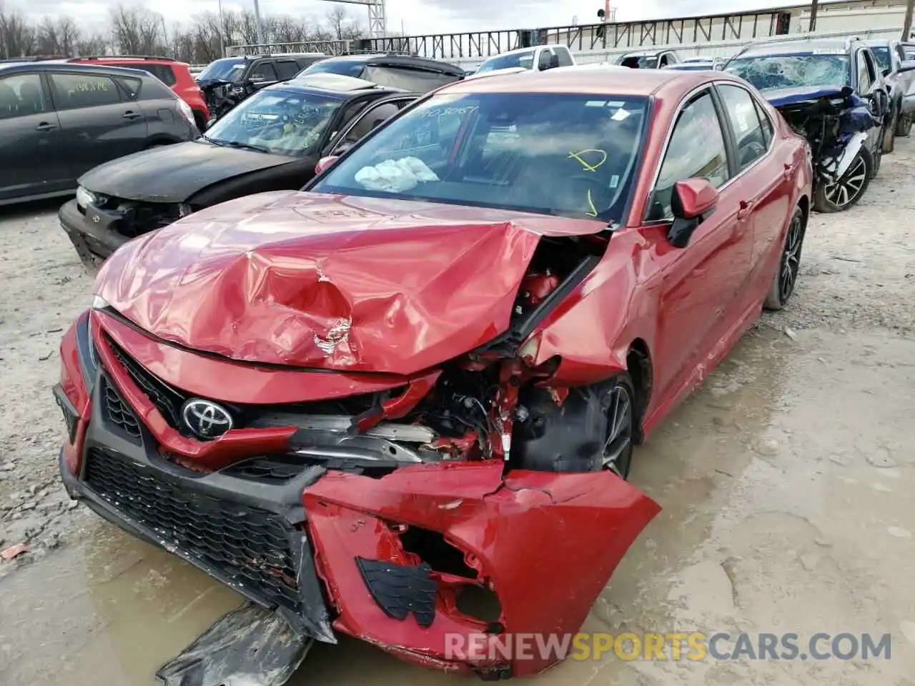 2 Photograph of a damaged car 4T1G11AKXMU430677 TOYOTA CAMRY 2021