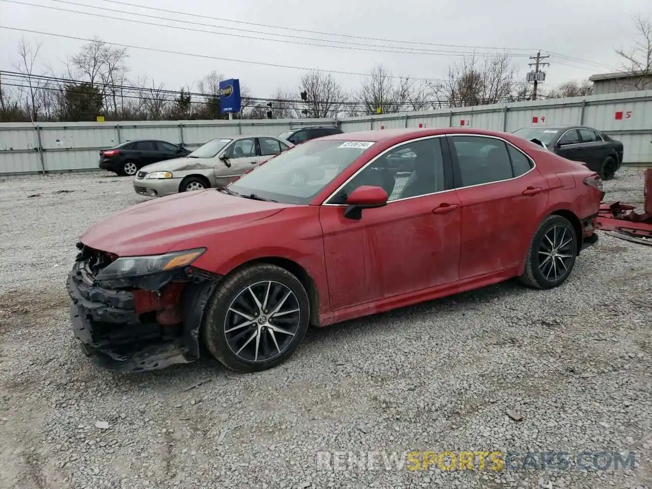 1 Photograph of a damaged car 4T1G11AKXMU446605 TOYOTA CAMRY 2021