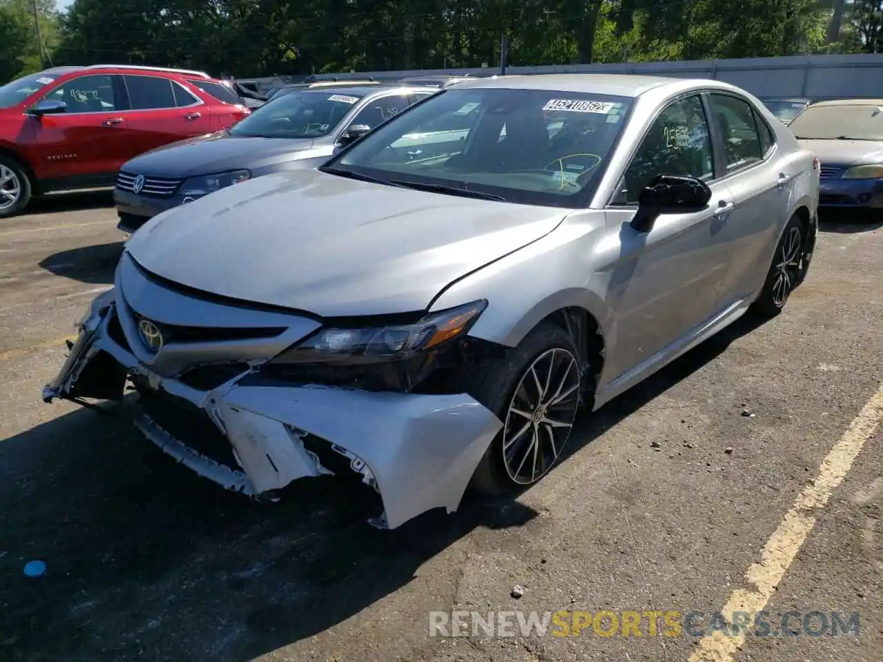 2 Photograph of a damaged car 4T1G11AKXMU457247 TOYOTA CAMRY 2021