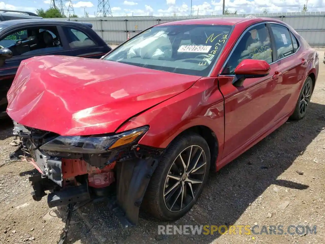 2 Photograph of a damaged car 4T1G11AKXMU458351 TOYOTA CAMRY 2021