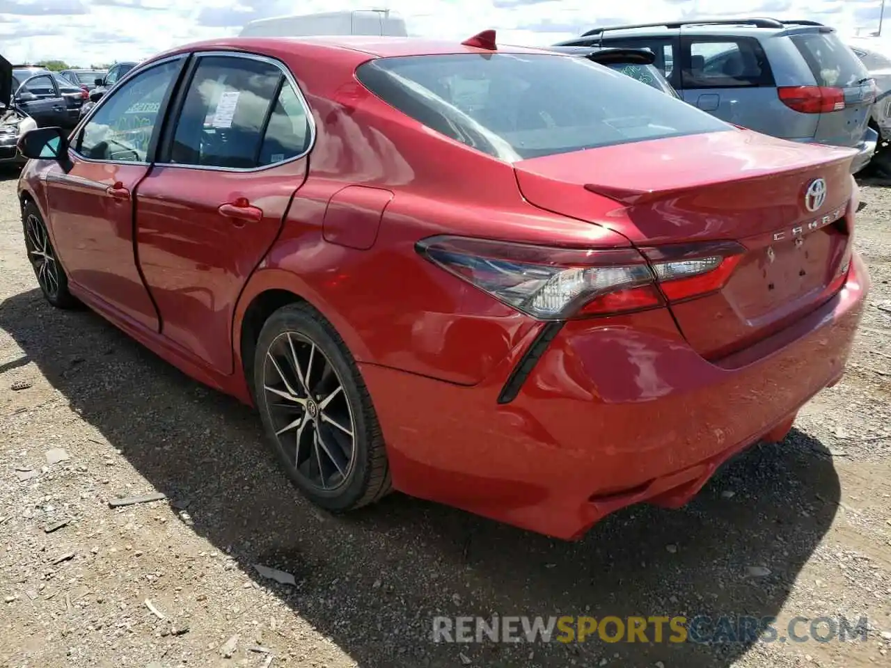 3 Photograph of a damaged car 4T1G11AKXMU458351 TOYOTA CAMRY 2021