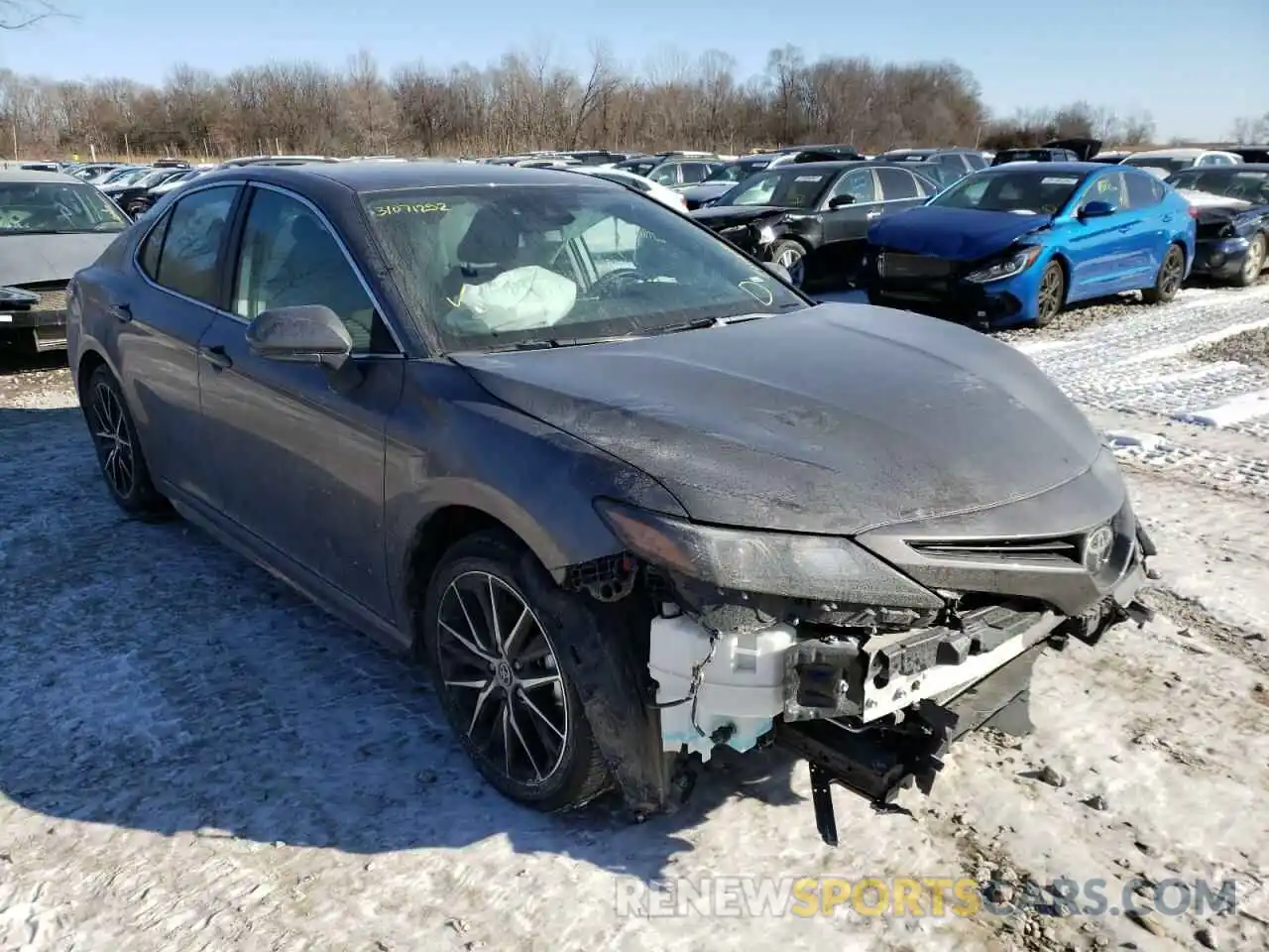 1 Photograph of a damaged car 4T1G11AKXMU477241 TOYOTA CAMRY 2021