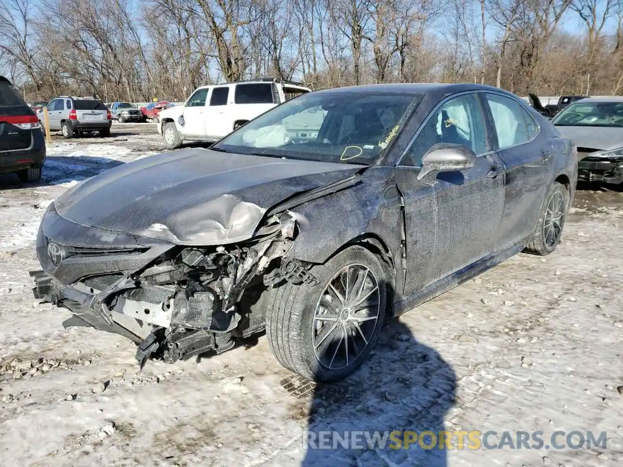 2 Photograph of a damaged car 4T1G11AKXMU477241 TOYOTA CAMRY 2021