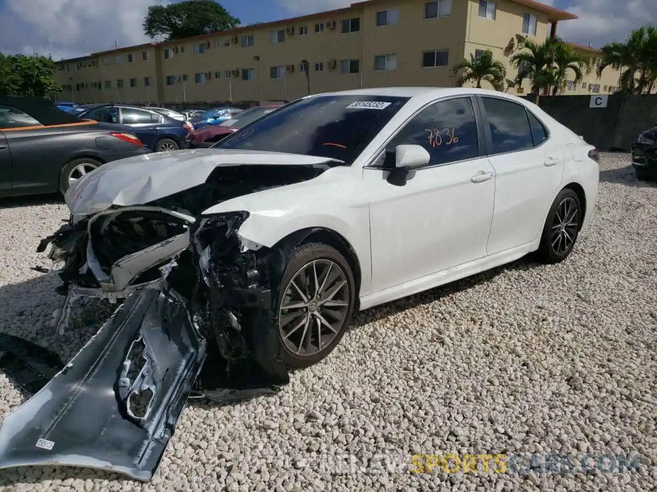 2 Photograph of a damaged car 4T1G11AKXMU489230 TOYOTA CAMRY 2021