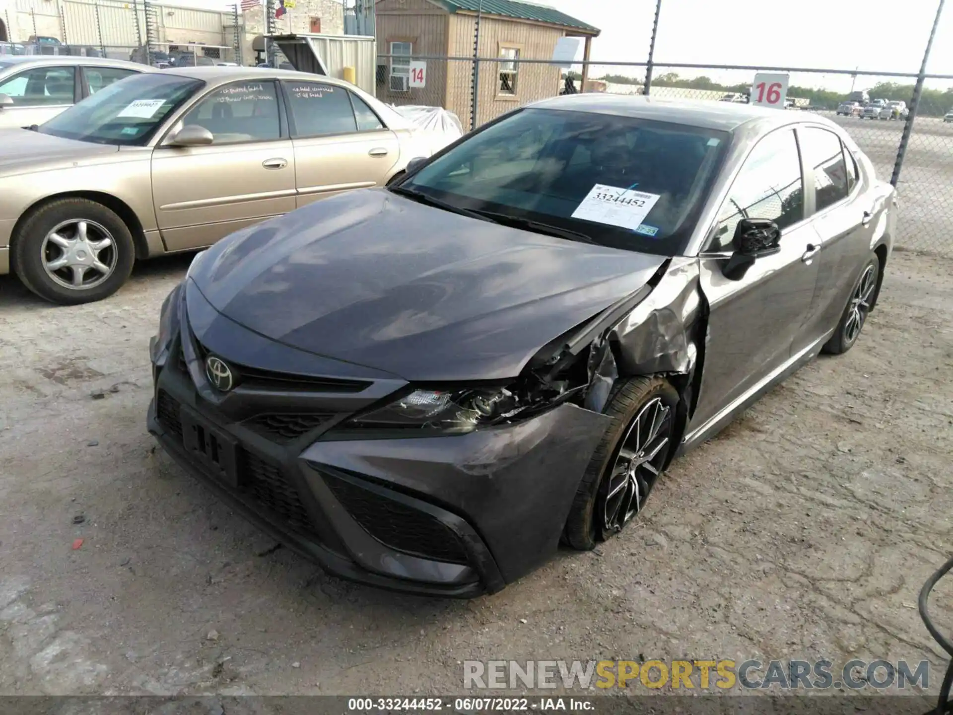 2 Photograph of a damaged car 4T1G11AKXMU490782 TOYOTA CAMRY 2021