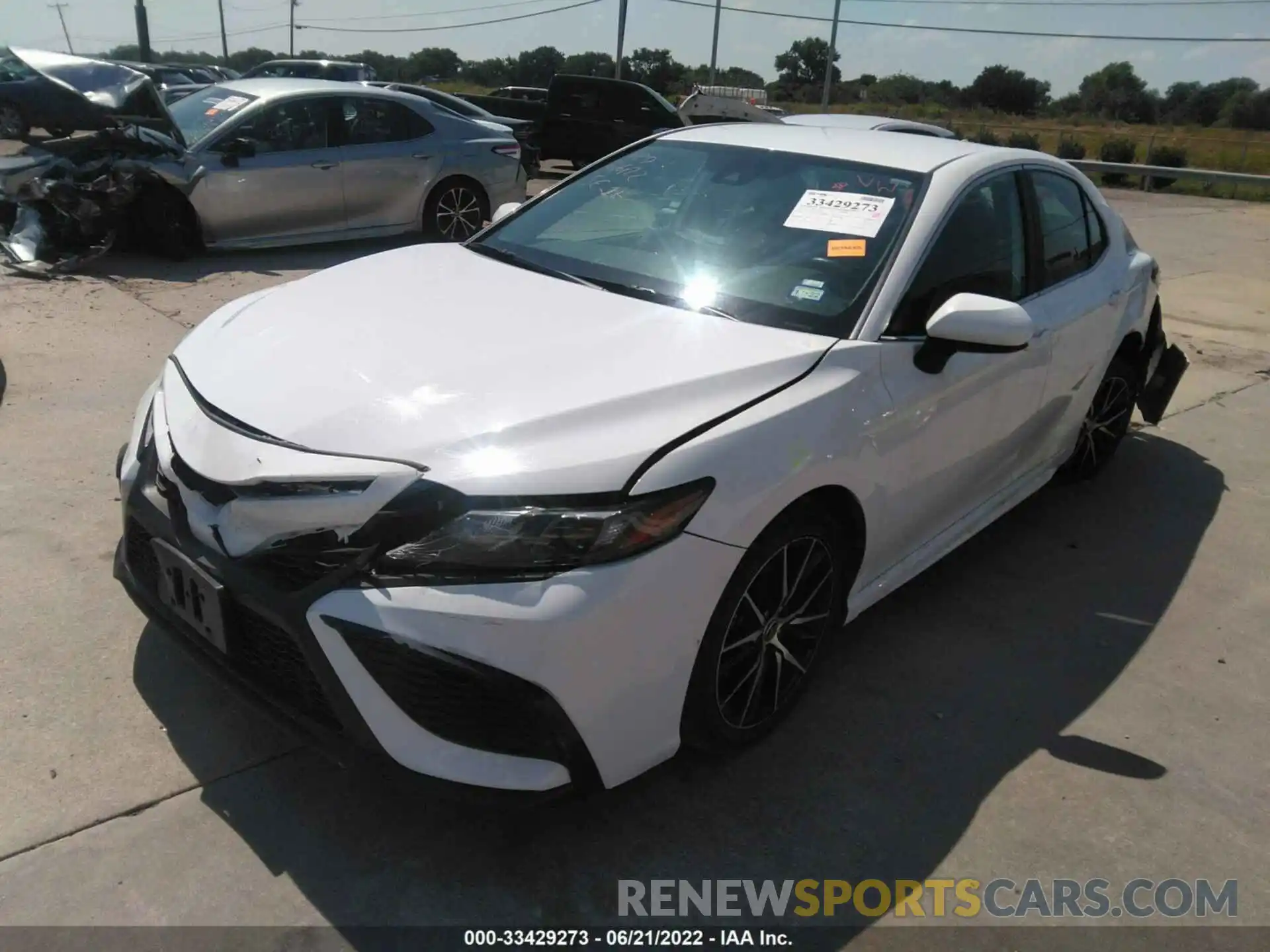 2 Photograph of a damaged car 4T1G11AKXMU524834 TOYOTA CAMRY 2021