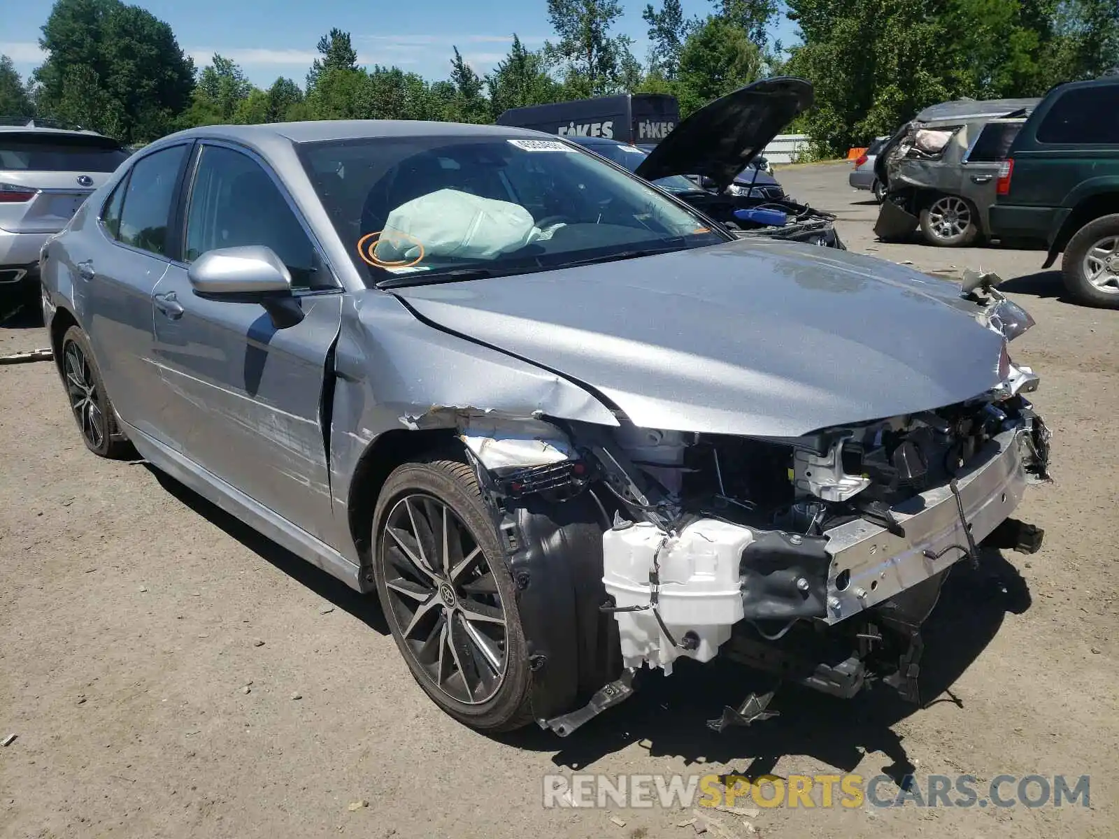 1 Photograph of a damaged car 4T1G11AKXMU525014 TOYOTA CAMRY 2021