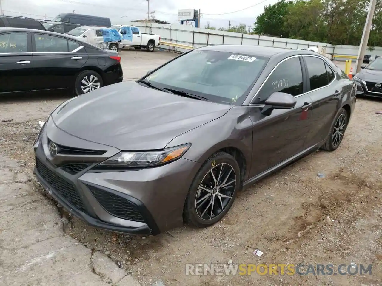 2 Photograph of a damaged car 4T1G11AKXMU536224 TOYOTA CAMRY 2021