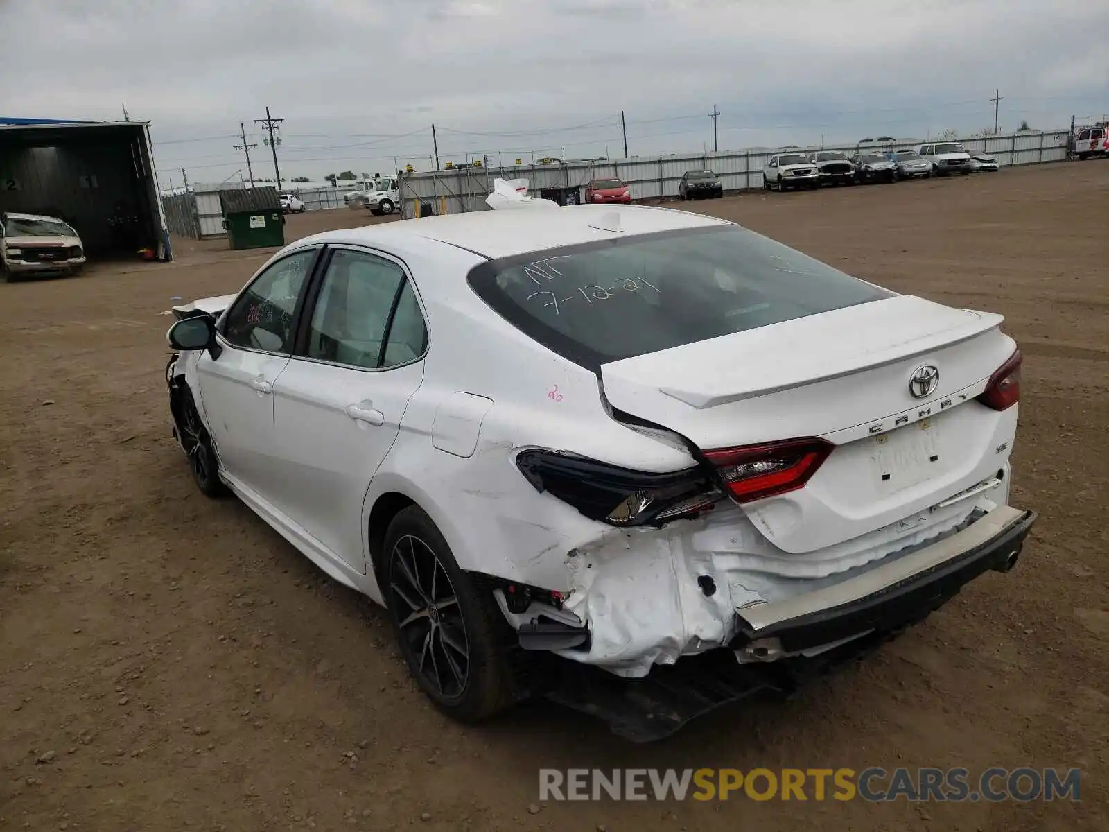 3 Photograph of a damaged car 4T1G11AKXMU542282 TOYOTA CAMRY 2021