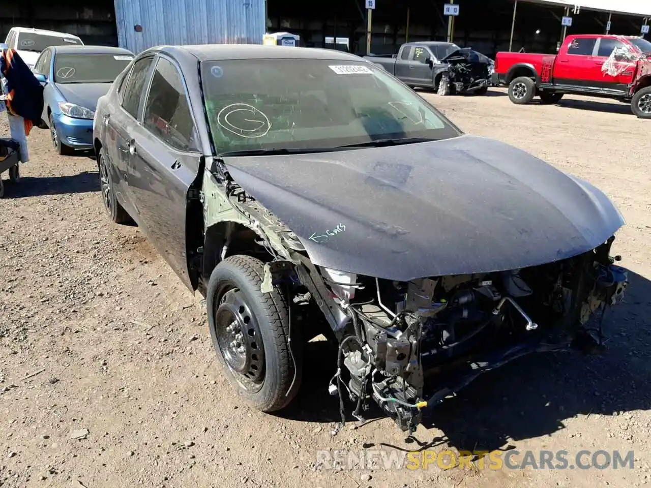 1 Photograph of a damaged car 4T1G11AKXMU543609 TOYOTA CAMRY 2021