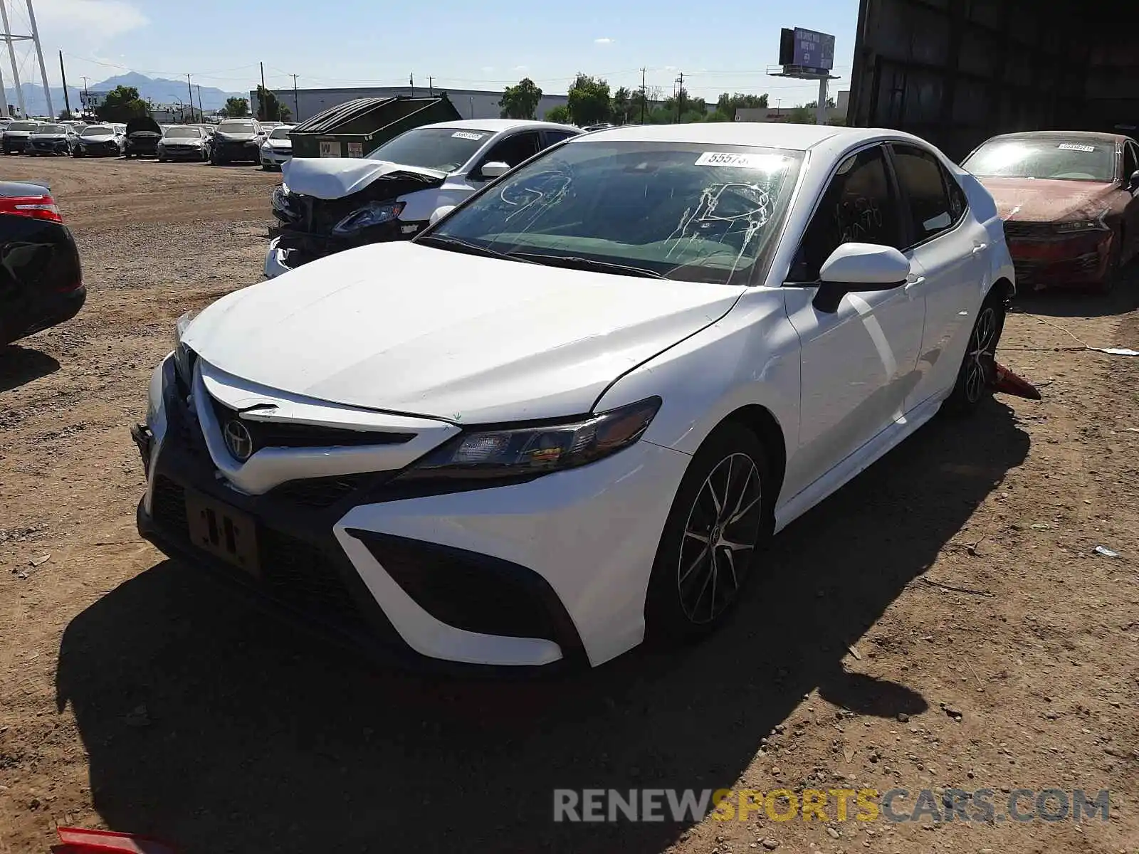 2 Photograph of a damaged car 4T1G11AKXMU556165 TOYOTA CAMRY 2021