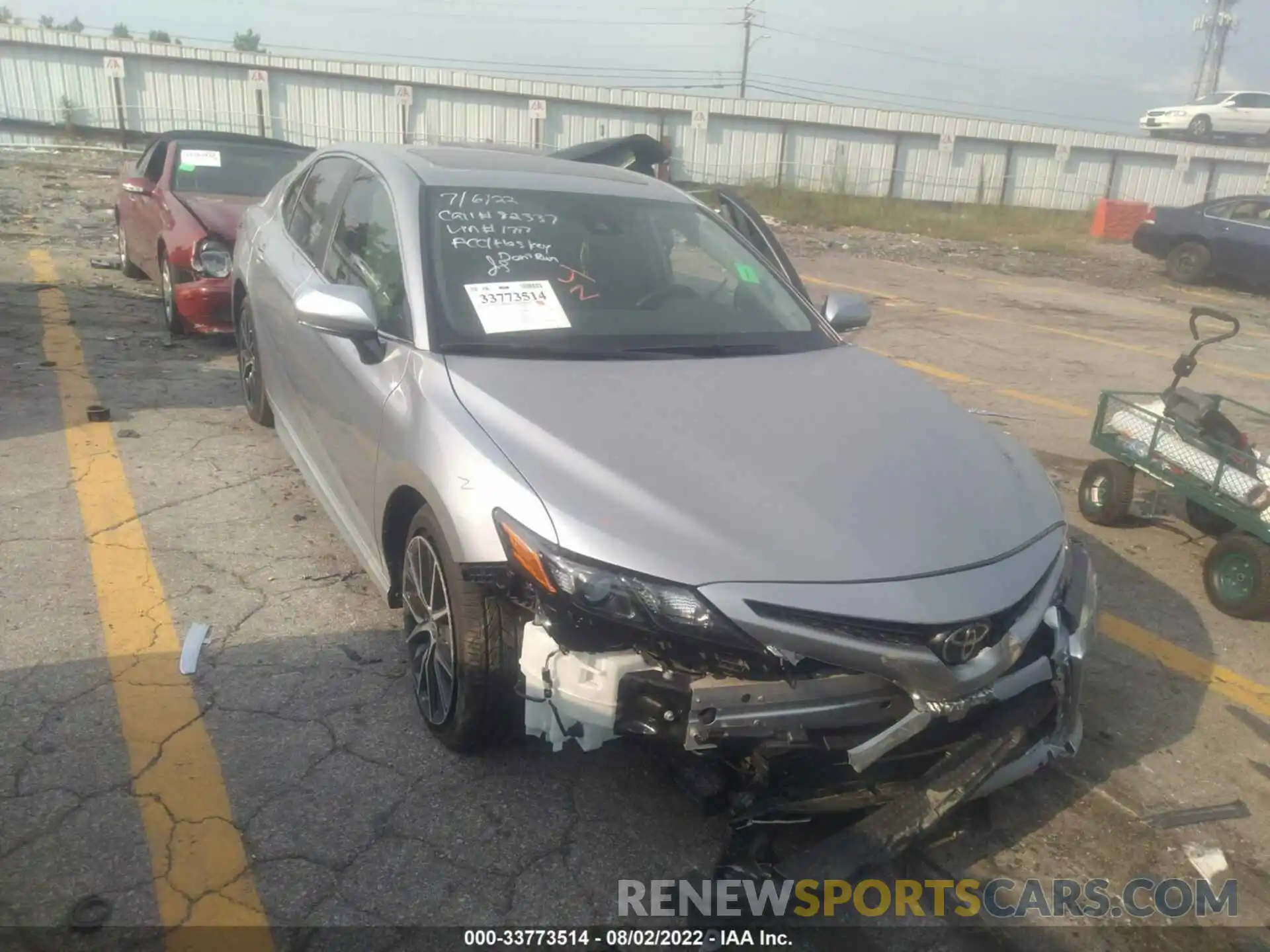 1 Photograph of a damaged car 4T1G11AKXMU571717 TOYOTA CAMRY 2021