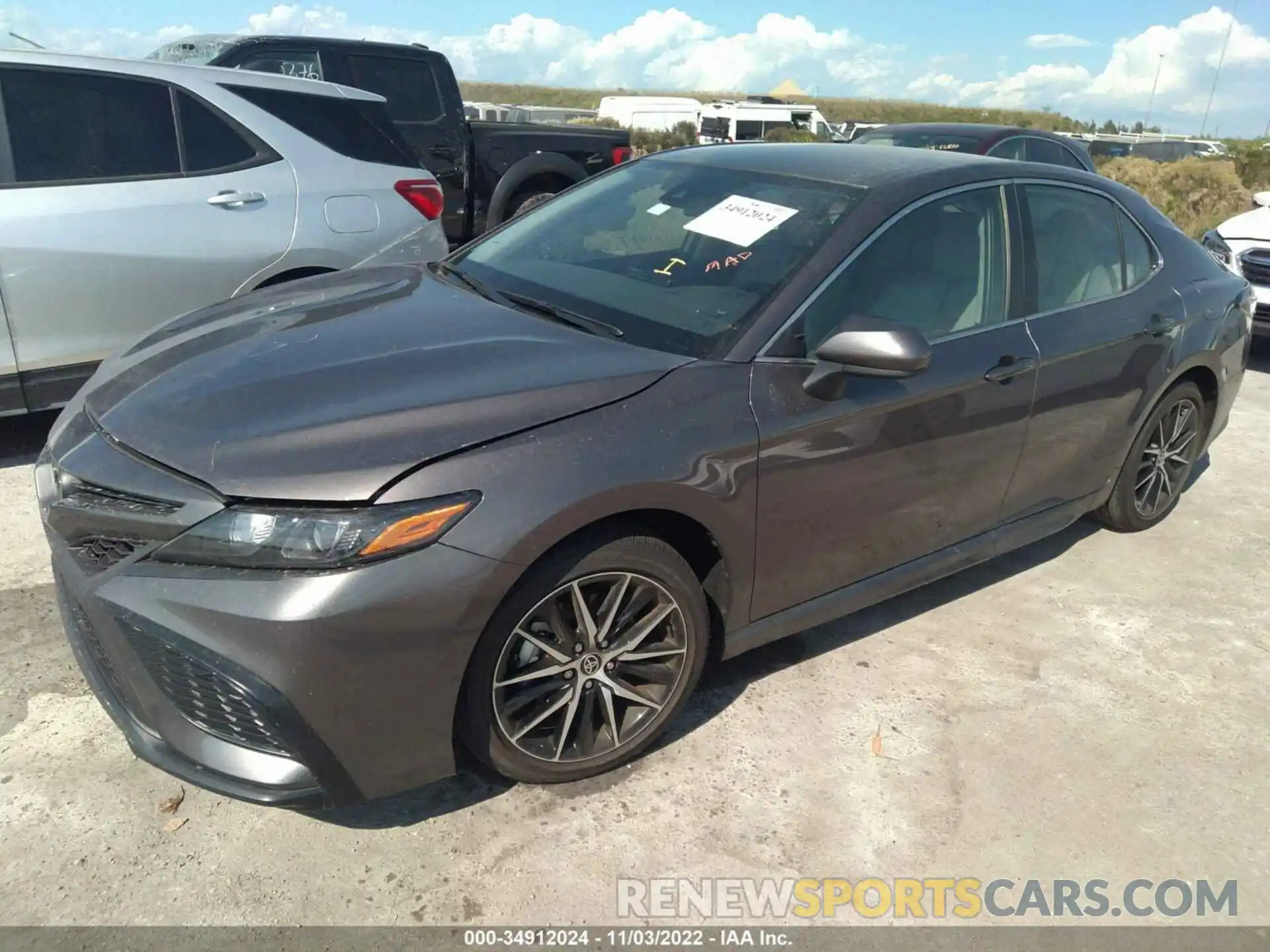 2 Photograph of a damaged car 4T1G11AKXMU578862 TOYOTA CAMRY 2021