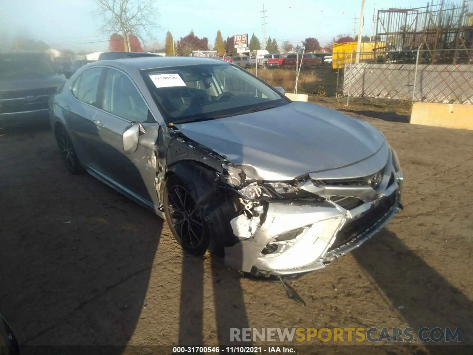 1 Photograph of a damaged car 4T1G11AKXMU592745 TOYOTA CAMRY 2021