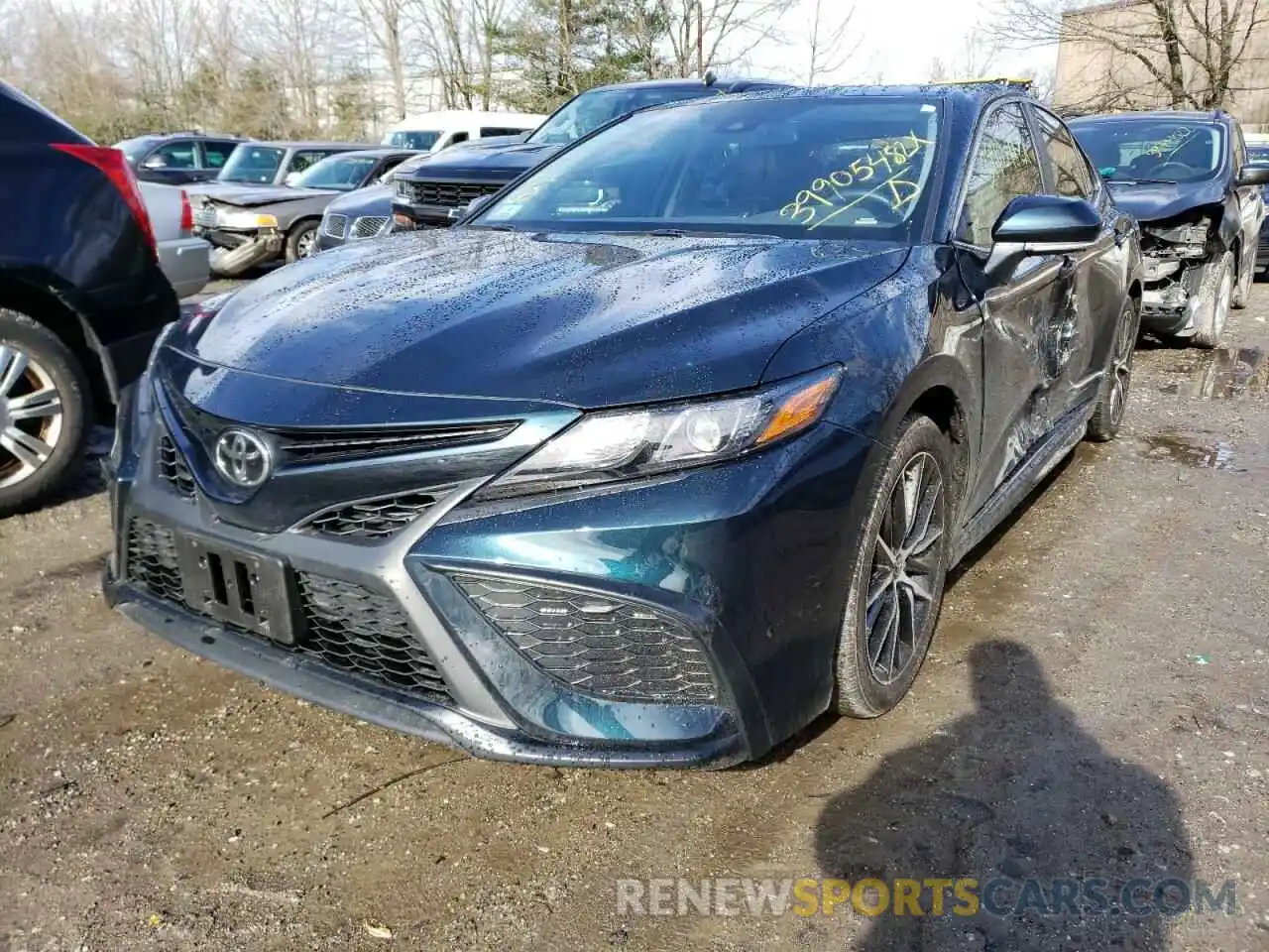 2 Photograph of a damaged car 4T1G11BK1MU033762 TOYOTA CAMRY 2021