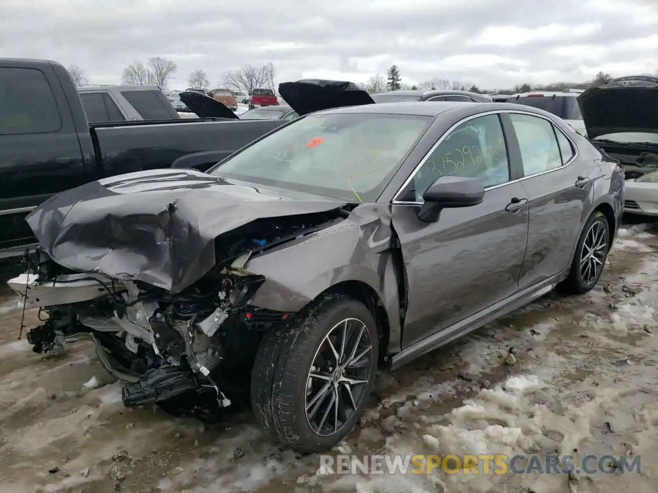 2 Photograph of a damaged car 4T1G11BK1MU044258 TOYOTA CAMRY 2021