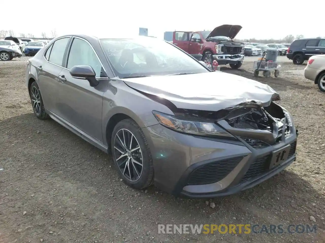 1 Photograph of a damaged car 4T1G11BK2MU037528 TOYOTA CAMRY 2021