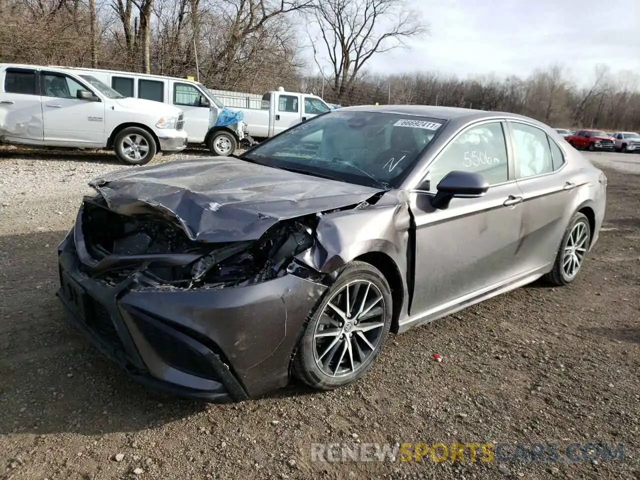 2 Photograph of a damaged car 4T1G11BK2MU037528 TOYOTA CAMRY 2021