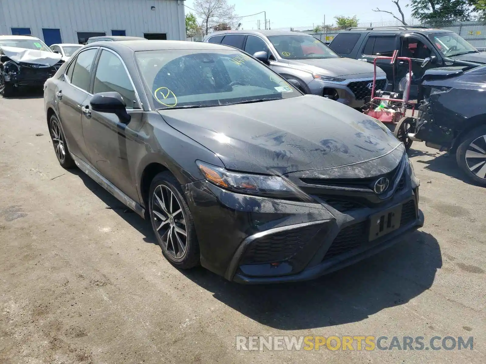 1 Photograph of a damaged car 4T1G11BK3MU020852 TOYOTA CAMRY 2021