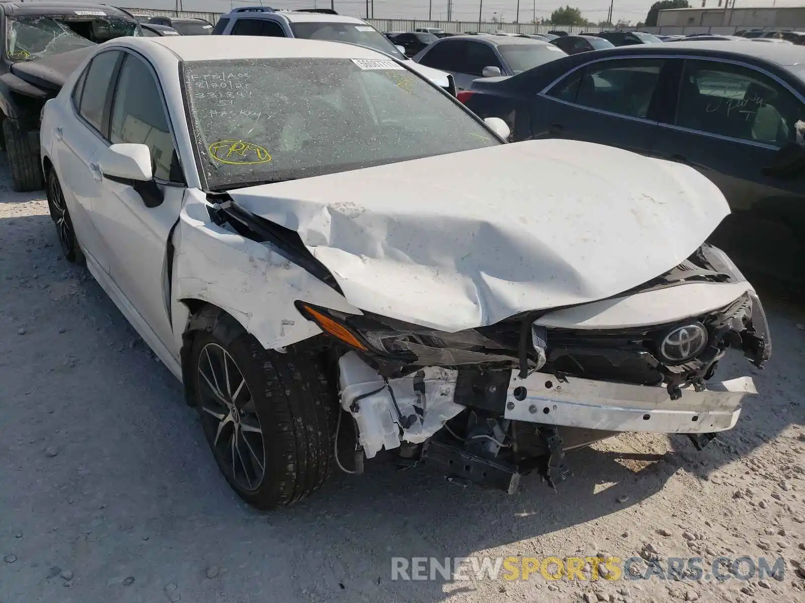 1 Photograph of a damaged car 4T1G11BK3MU028708 TOYOTA CAMRY 2021