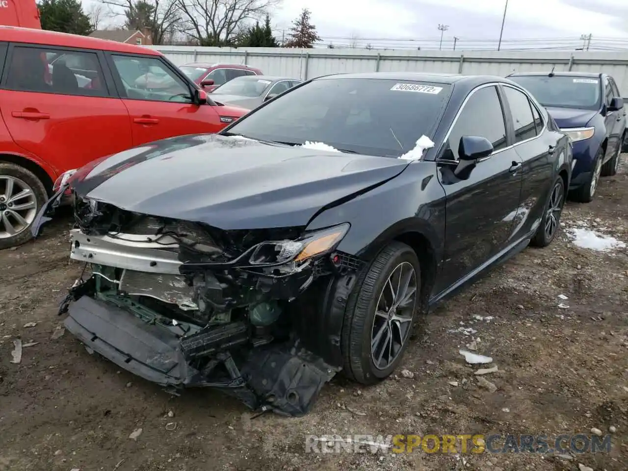 2 Photograph of a damaged car 4T1G11BK3MU030362 TOYOTA CAMRY 2021