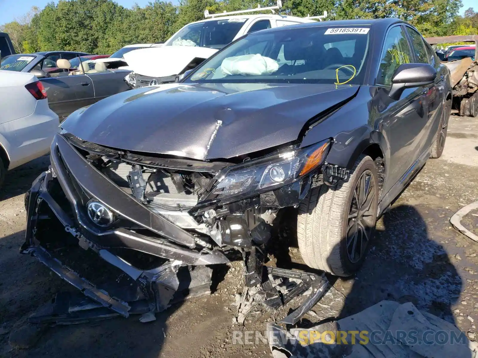 2 Photograph of a damaged car 4T1G11BK5MU022618 TOYOTA CAMRY 2021