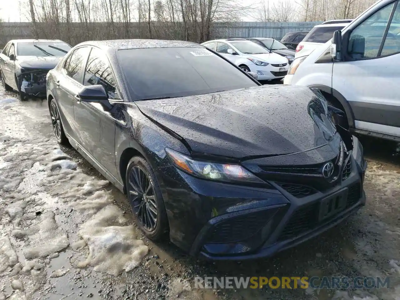 1 Photograph of a damaged car 4T1G11BK6MU022496 TOYOTA CAMRY 2021