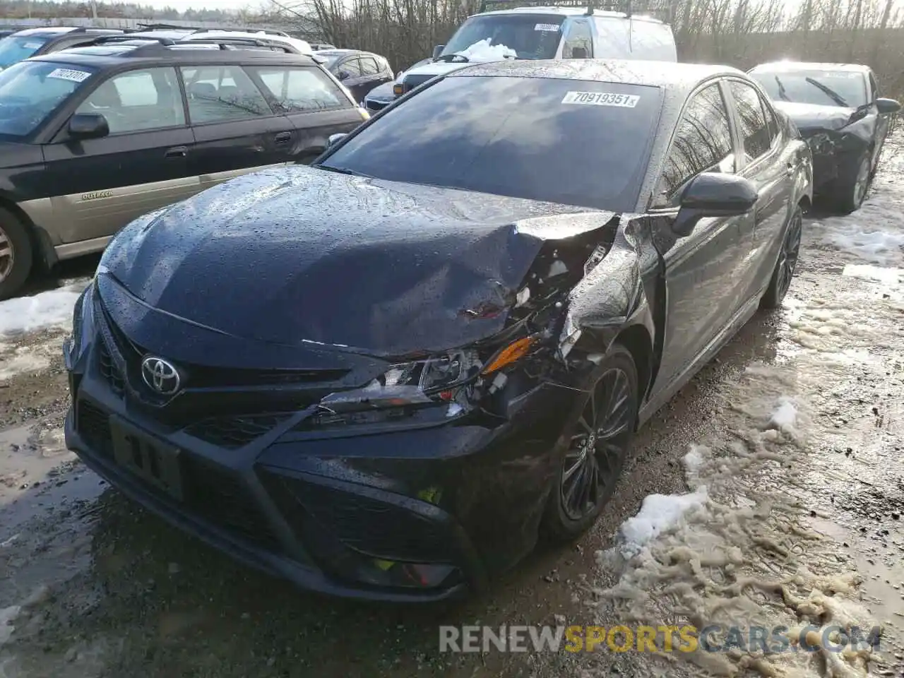 2 Photograph of a damaged car 4T1G11BK6MU022496 TOYOTA CAMRY 2021