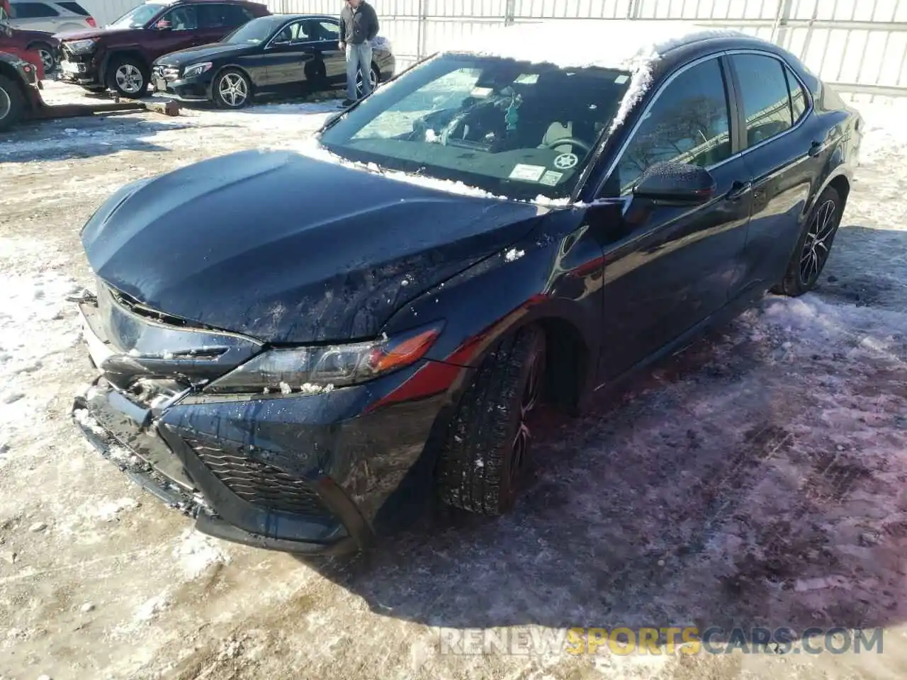 2 Photograph of a damaged car 4T1G11BK6MU044384 TOYOTA CAMRY 2021